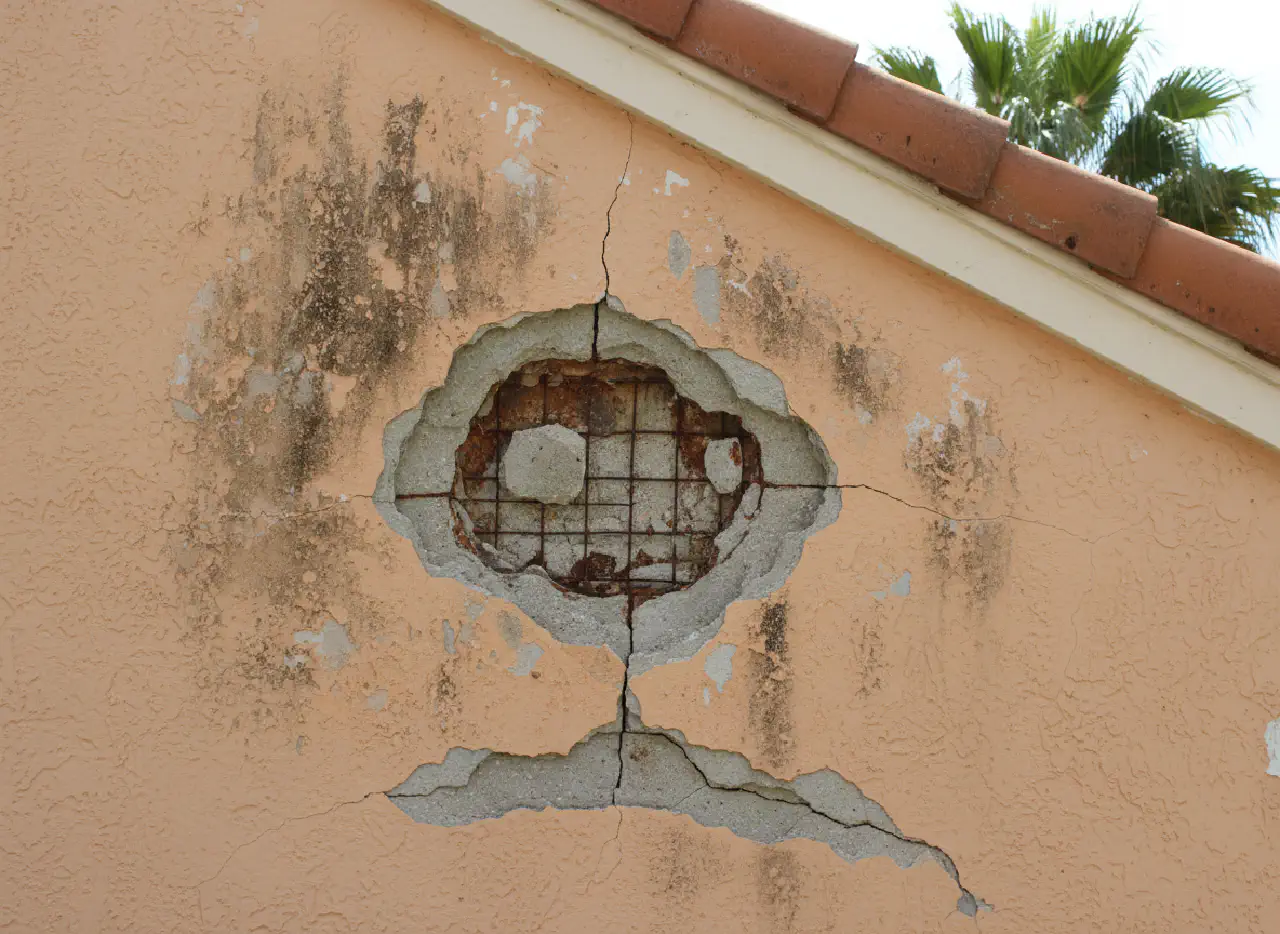 Stucco Hole & Patch Repair services in Lee County